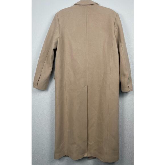 Zara x Kaia Gerber Wool Blend Long Overcoat Camel Large Classic Capsule Timeless - Picture 5 of 16